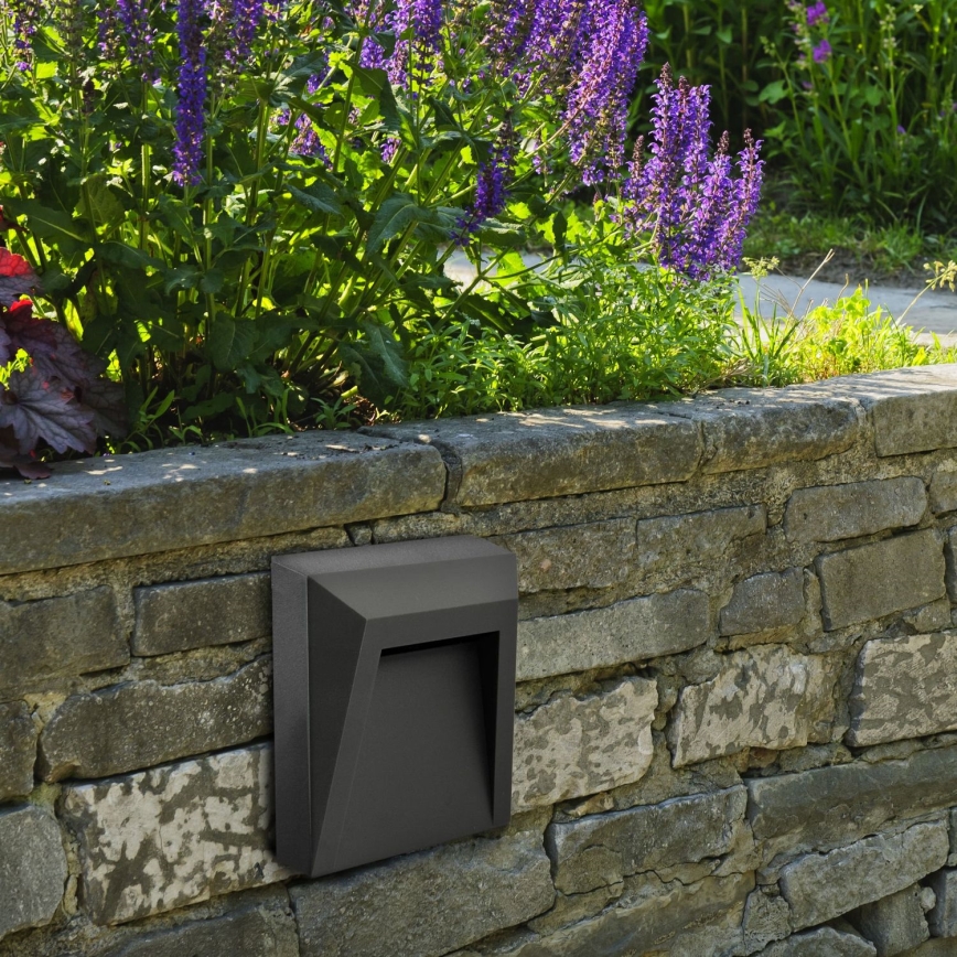 LED Kültéri lépcsővilágító HOLDEN LED/1W/230V IP65 antracit