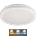 LED Kültéri mennyezeti lámpa BENO E LED/12W/230V 3000/4000/6500K átm. 20 cm IP65 fehér