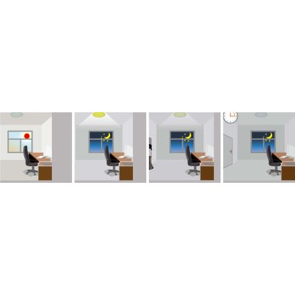 LED Kültéri mennyezeti lámpa érzékelővel RENO LED/16W/230V IP66 fehér