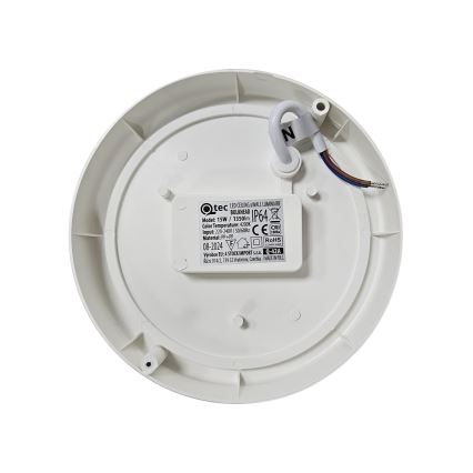 LED Kültéri mennyezeti lámpa LED/15W/230V 4200K átm. 15,5 cm IP64 fehér