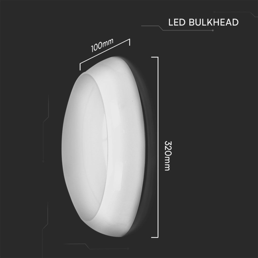 LED Kültéri mennyezeti lámpa LED/8W/16W/20W/230V IP65 3000/4000/6500K