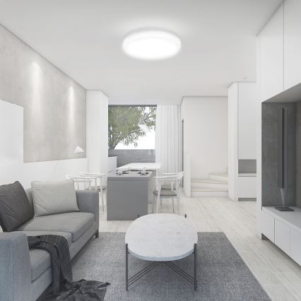 LED kültéri mennyezeti lámpa érzékelővel LED/24W/230V 4000K IP44 fehér