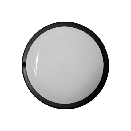 LED kültéri mennyezeti lámpatest LED/8W/230V 4200K átm. 14 cm IP64 fekete