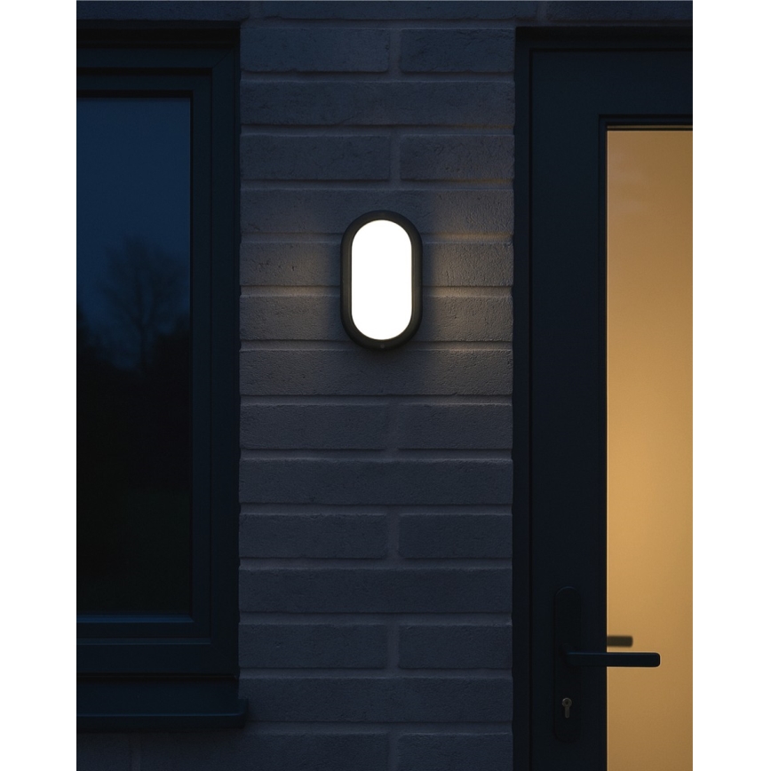LED kültéri mennyezeti lámpatest LED/8W/230V 4200K IP64 fekete