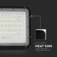 LED kültéri dimmelhető napelemes reflektor LED/10W/3,2V IP65 6400K fekete + távirányítás