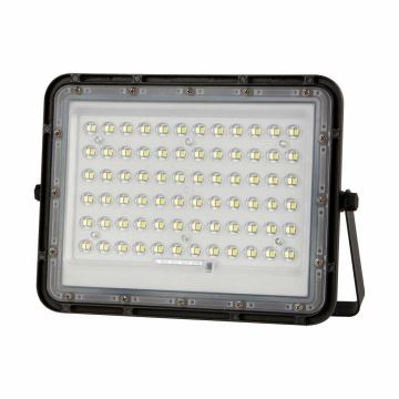 LED kültéri dimmelhető napelemes reflektor LED/15W/3,2V IP65 6400K fekete + távirányítás