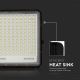 LED Kültéri napalemes reflektor LED/30W/3,2V 4000K fekete IP65 + távirányítás