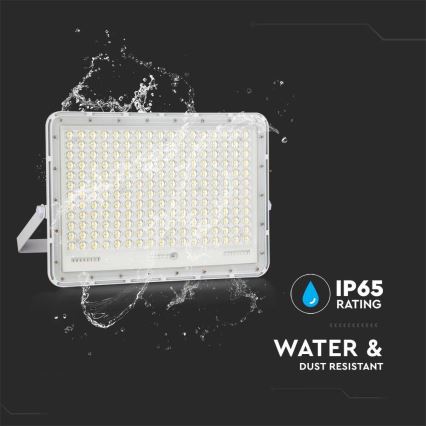LED Kültéri napalemes reflektor LED/30W/3,2V 6400K fehér IP65 20000 mAh + távirányítás