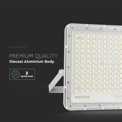 LED Kültéri napalemes reflektor LED/30W/3,2V 6400K fehér IP65 20000 mAh + távirányítás