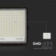 LED Kültéri napalemes reflektor LED/30W/3,2V 6400K fekete IP65 + távirányítás