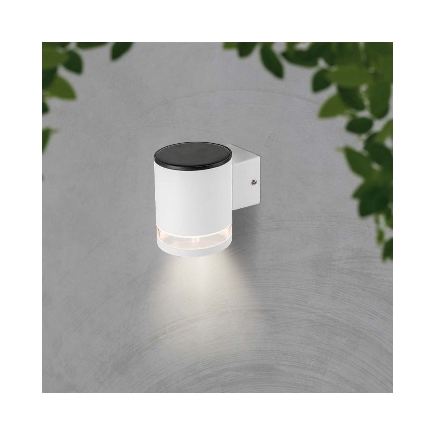 LED Kültéri napelemes fali lámpa LED/1W/3,7V 3000K IP54 1200 mAh fehér