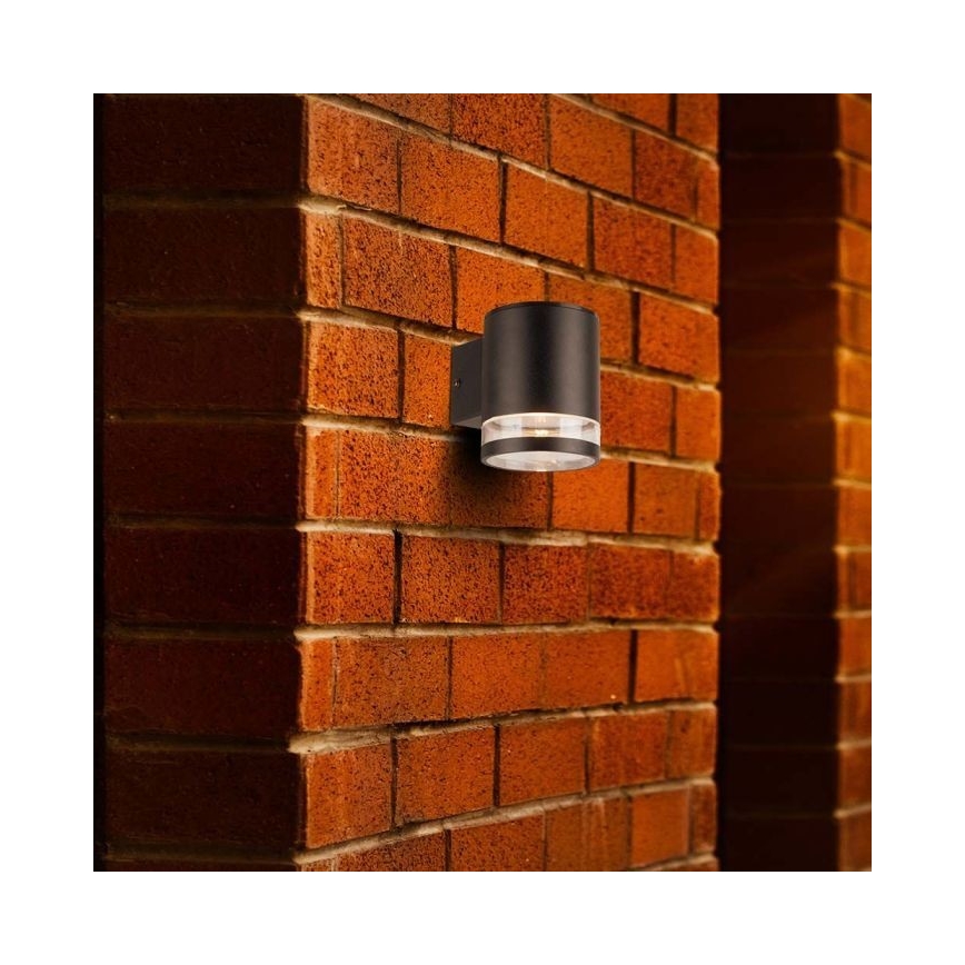 LED Kültéri napelemes fali lámpa LED/1W/3,7V 3000K IP54 1200 mAh fekete