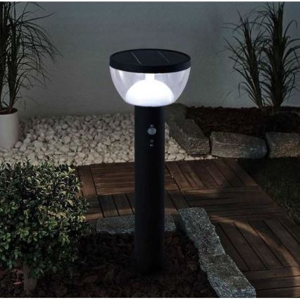 LED Kültéri napelemes lámpa érzékelővel LARIX LED/3W/3,7V 2200 mAh IP44