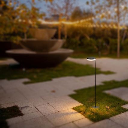 LED Kültéri napelemes lámpa LED/2W/3,7V 3000K IP54 2000 mAh fekete