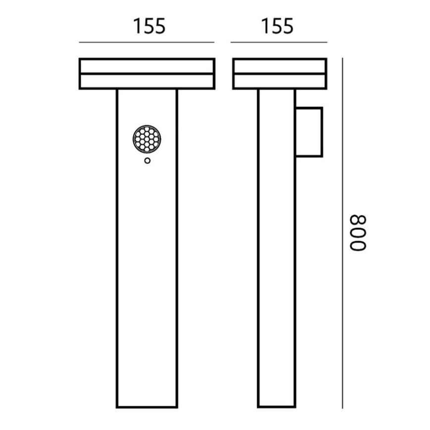 LED Kültéri napelemes lámpa érzékelővel SOLARIS3S LED/5,5W/3,7V 4000K IP44 2600 mAh