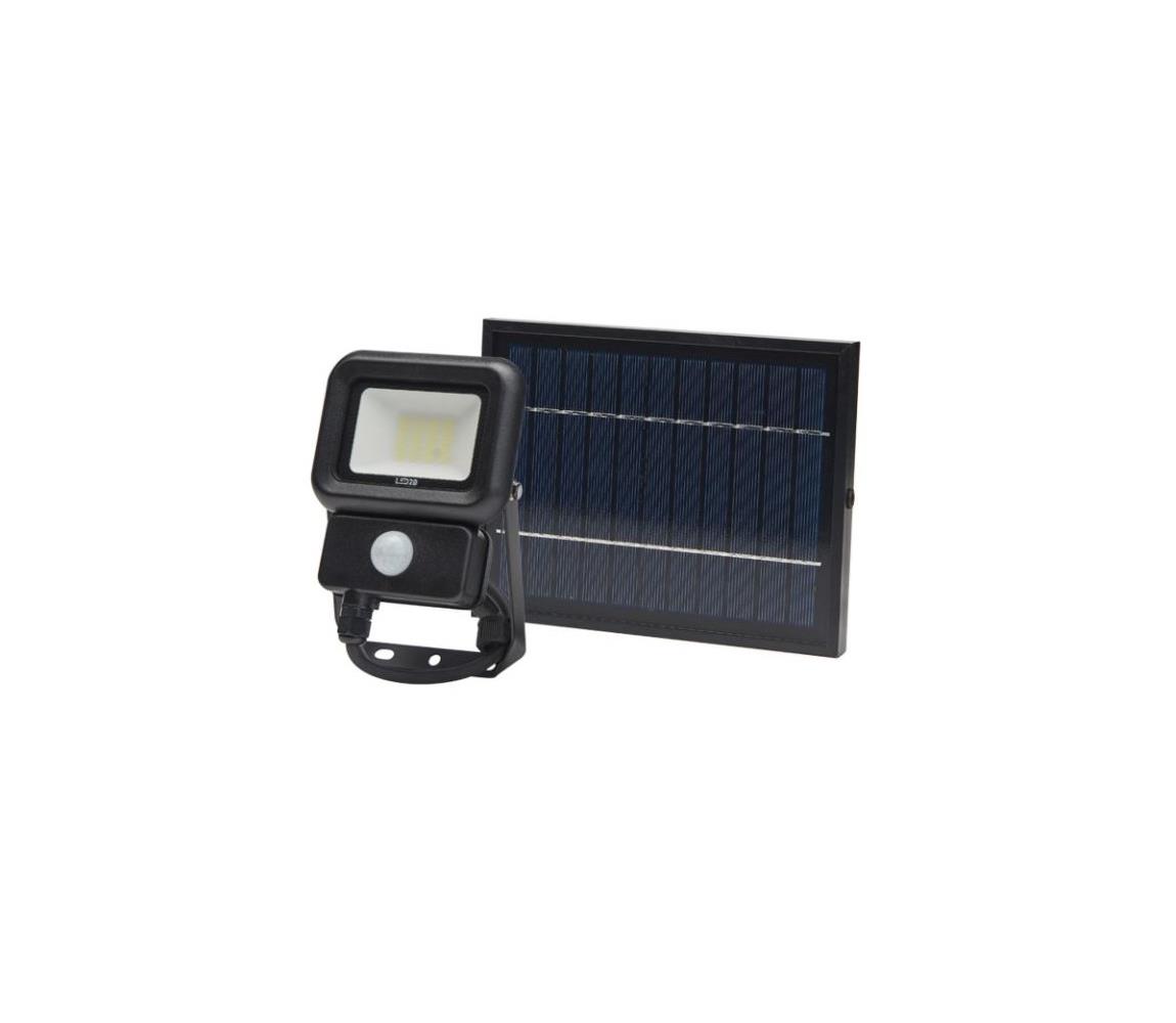 LED Kültéri napelemes reflektor érzékelővel LED/10W/3,7V 6500K IP65