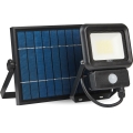 LED kültéri napelemes reflektor érzékelővel LED/20W/3,7V 6500K IP65 4400 mAh