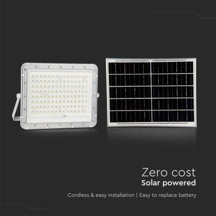 LED Kültéri napelemes reflektor LED/20W/3,2V 6400K fehér IP65 16000 mAh + távirányító