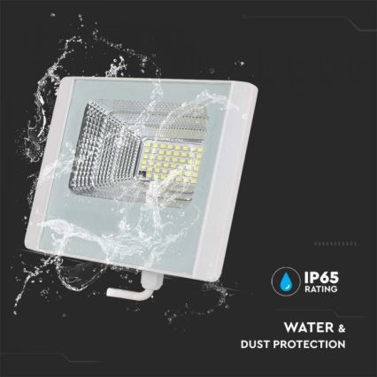 LED Kültéri napelemes reflektor LED/20W/3,2V IP65 4000K 20000 mAh + távirányító