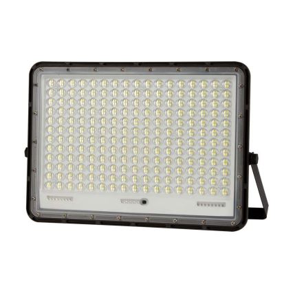 LED Kültéri napelemes reflektor LED/30W/3,2V 6400K fekete IP65 20000 mAh + távirányítás
