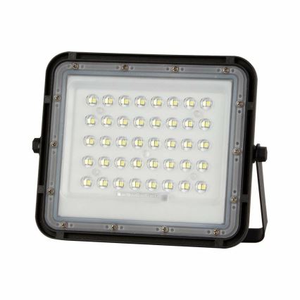 LED kültéri dimmelhető napelemes reflektor LED/6W/3,2V IP65 4000K 5000 mAh fekete + távirányítás