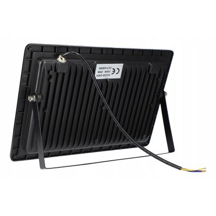 LED kültéri reflektor, 200 W, 230 V, 4500 K, IP65, fekete