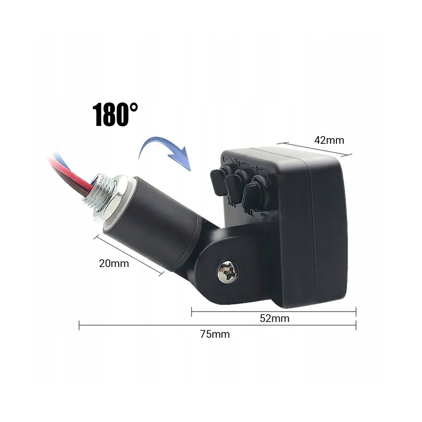 LED Kültéri reflektor érzékelővel LED/100W/230V 4000K IP65 fekete