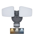 LED Kültéri reflektor érzékelővel LED/24W/230V 3000/4000/6000K IP54 antracit