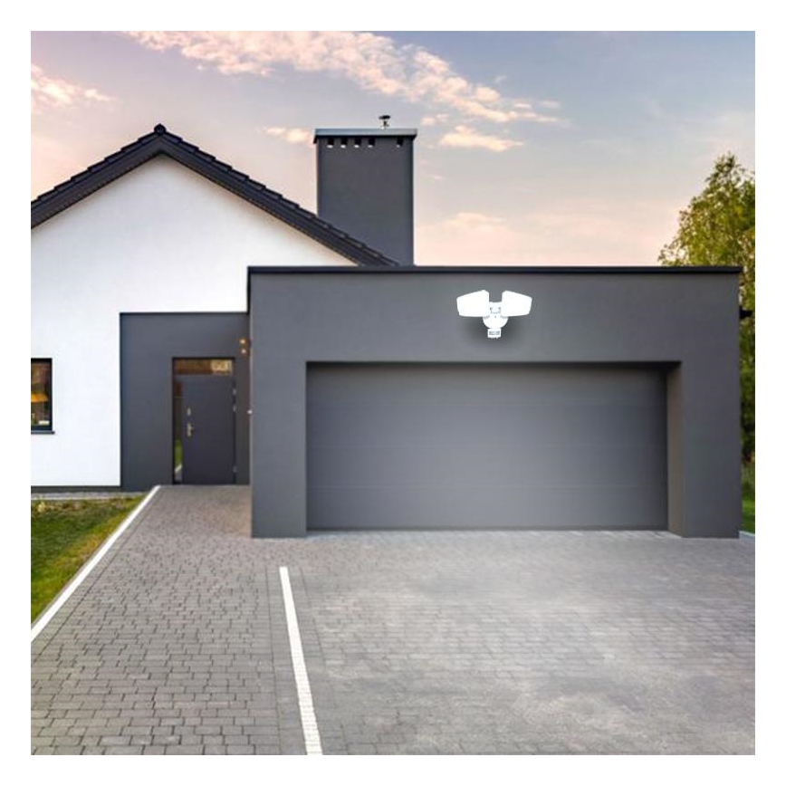 LED Kültéri reflektor érzékelővel LED/24W/230V 3000/4000/6000K IP54 fehér