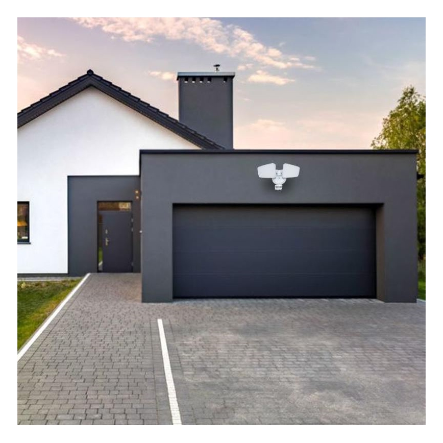 LED Kültéri reflektor érzékelővel LED/24W/230V 3000/4000/6000K IP54 fehér