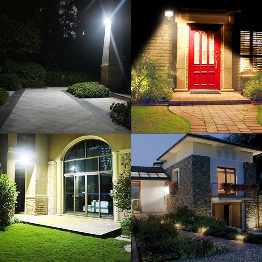 LED kültéri reflektor mozgás- és alkonyérzékelővel LED/100W/230V 4500K IP65 fekete