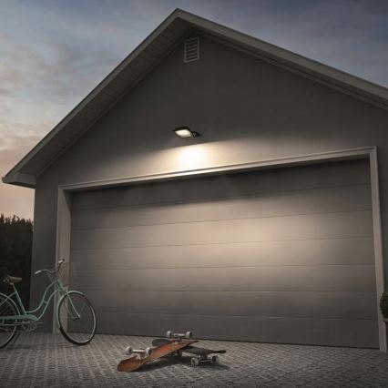 LED kültéri reflektor mozgás- és alkonyérzékelővel LED/100W/230V 4500K IP65 fekete