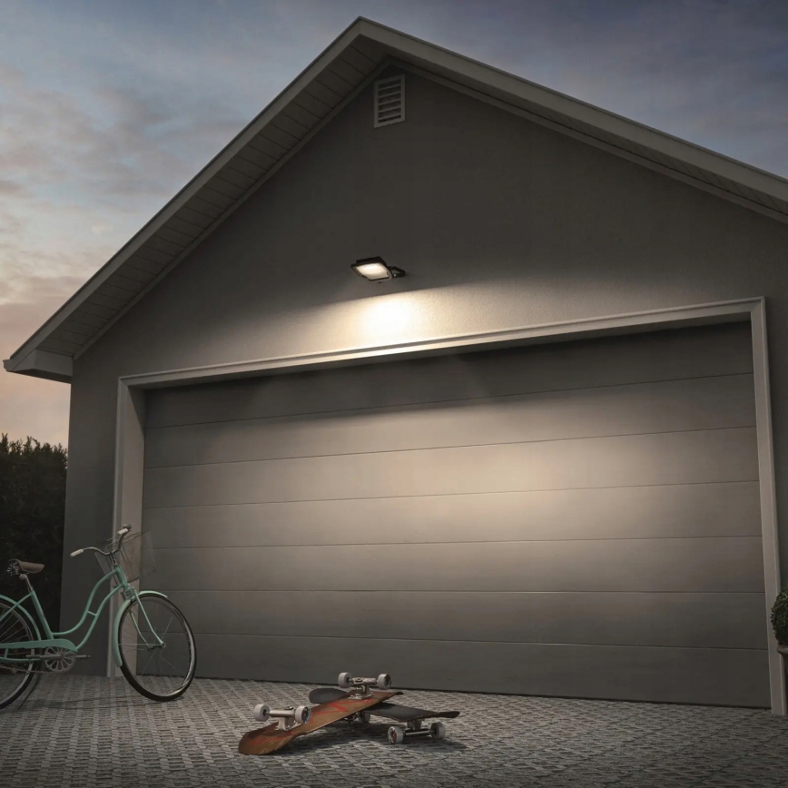 LED kültéri reflektor mozgás- és alkonyérzékelővel LED/100W/230V 4500K IP65 fekete