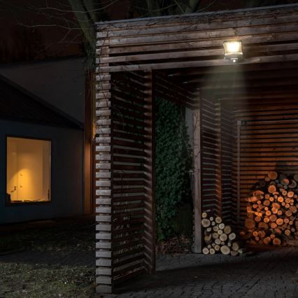 LED kültéri reflektor mozgás- és alkonyérzékelővel LED/100W/230V 4500K IP65 fekete