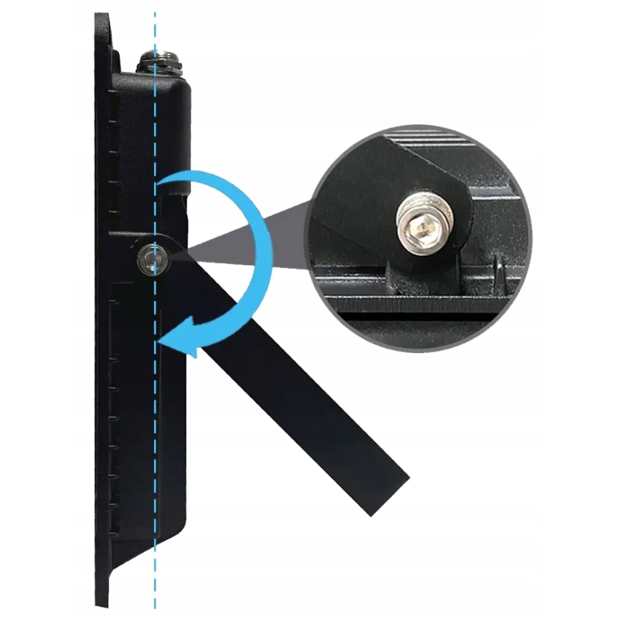 LED kültéri reflektor mozgás- és alkonyérzékelővel LED/100W/230V 4500K IP65 fekete