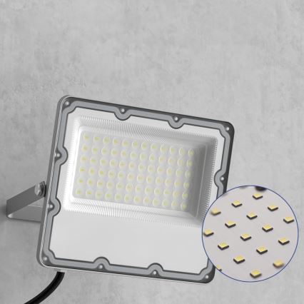 LED kültéri reflektor LED/100W/230V 4500K IP65 szürke