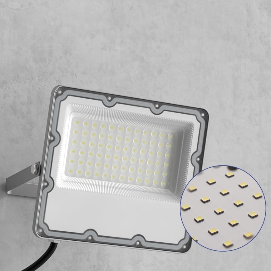 LED kültéri reflektor LED/100W/230V 4500K IP65 szürke