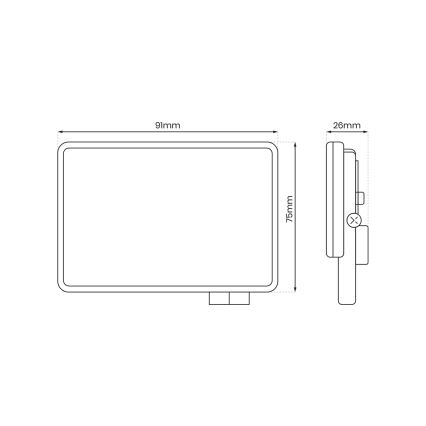 LED Kültéri reflektor LED/10W/230V 5000K IP65