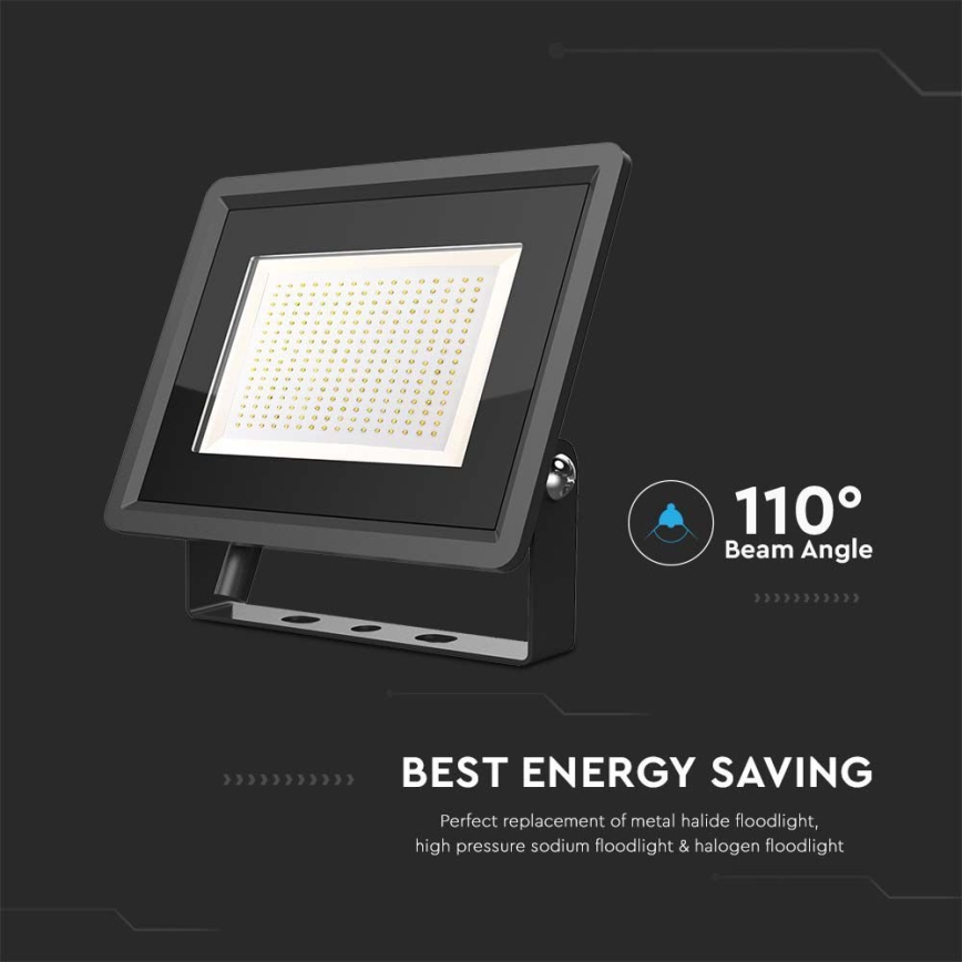 LED Kültéri reflektor LED/200W/230V 4000K IP65 fekete