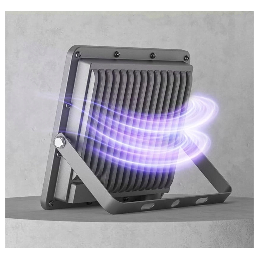LED kültéri reflektor LED/50W/230V 4500K IP65 szürke