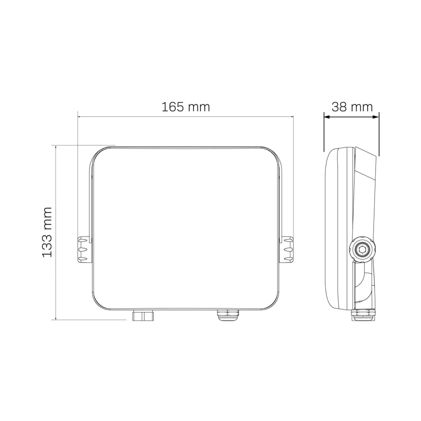 LED Kültéri reflektor MILKY LED/30W/230V 4000K IP65 fekete