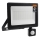 LED kültéri reflektor mozgás- és alkonyérzékelővel LED/100W/230V 4500K IP65 fekete