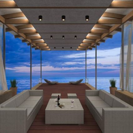 LED Kültéri spotlámpa LIVIA 1xGU10/6W/230V 3000/4000/6500K IP55 gyanta