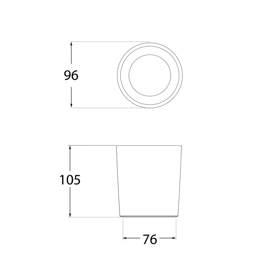 LED Kültéri spotlámpa LIVIA 1xGU10/6W/230V 3000/4000/6500K IP55 gyanta