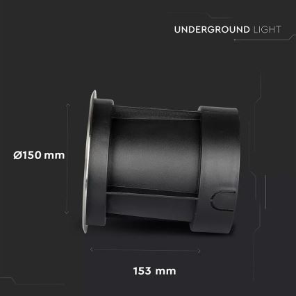 LED Kültéri taposólámpa LED/12W/230V IP67