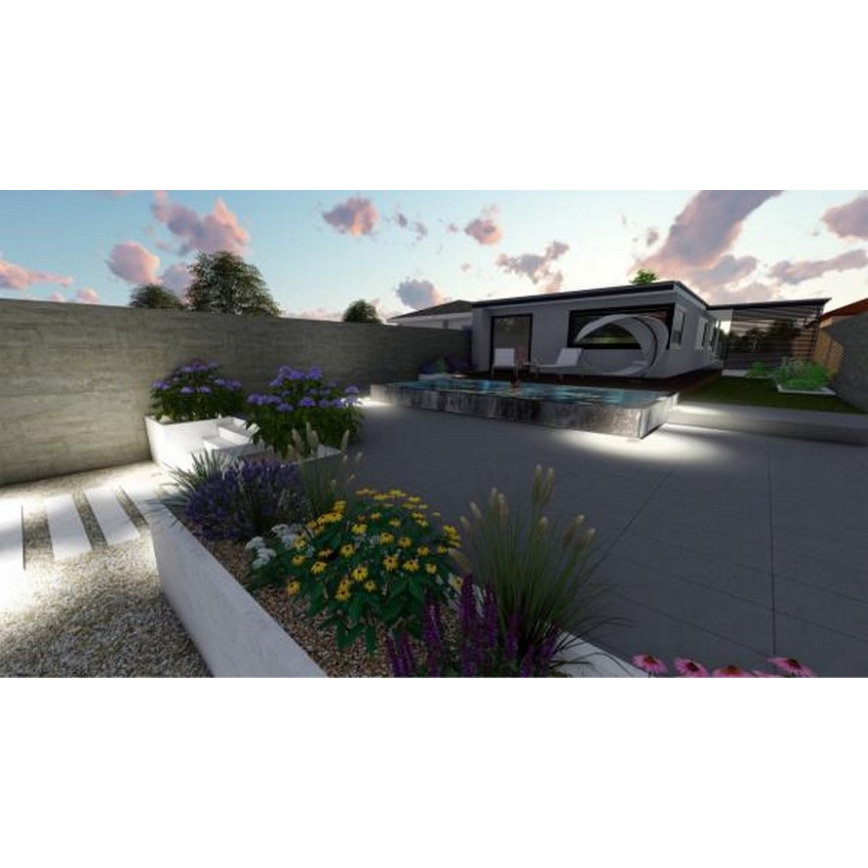 LED Kültéri taposólámpa LED/4W/85-264V IP67 2800K