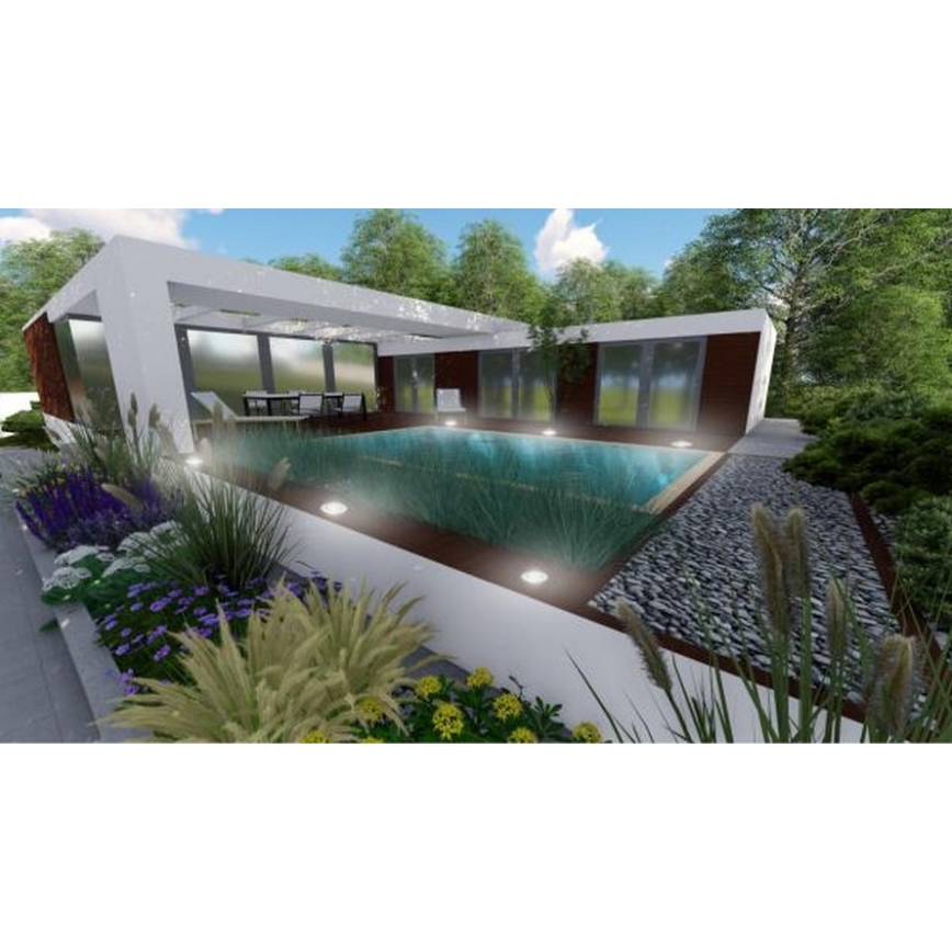 LED Kültéri taposólámpa LED/4W/85-264V IP67 4000K