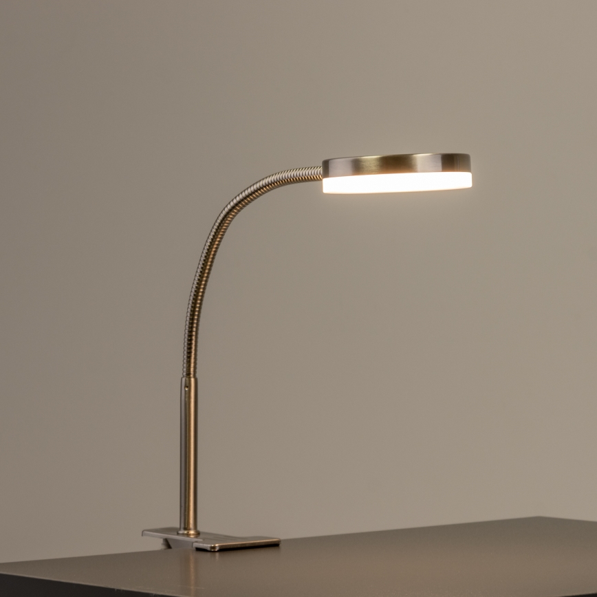 LED lámpa csíptetővel LED/3,2W/230V matt króm