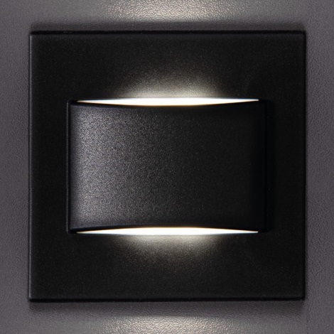 LED Lépcsőház világítás ERINUS LED/1,5W/12V 3000K fekete