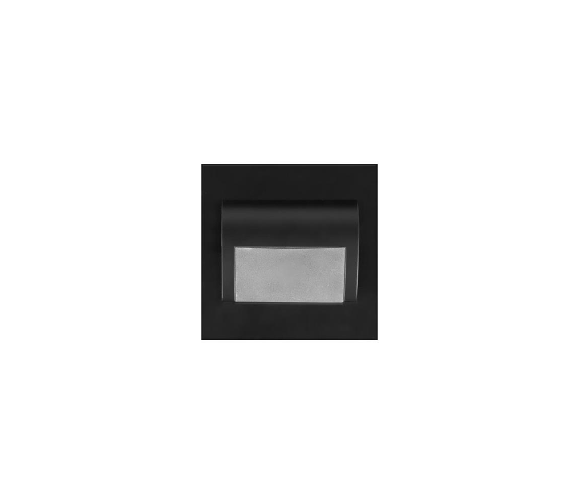 ProVero LED Lépcsőmegvilágítás DECORUS LED/1,2W/12V 6000K fekete